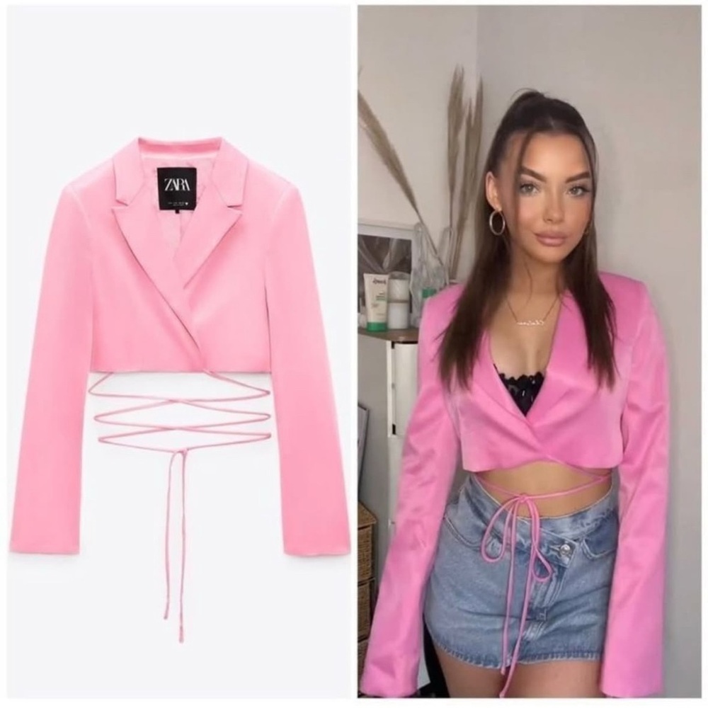 Zara Pink Women's Jacket - VALENTINES DAY MUST HAVE